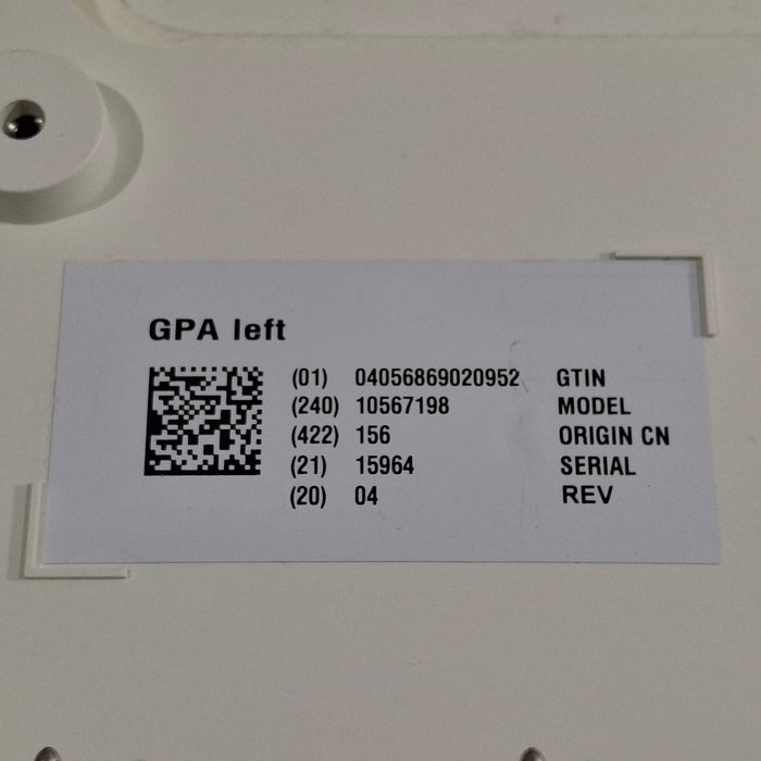Siemens Model 10567198 GPA Left