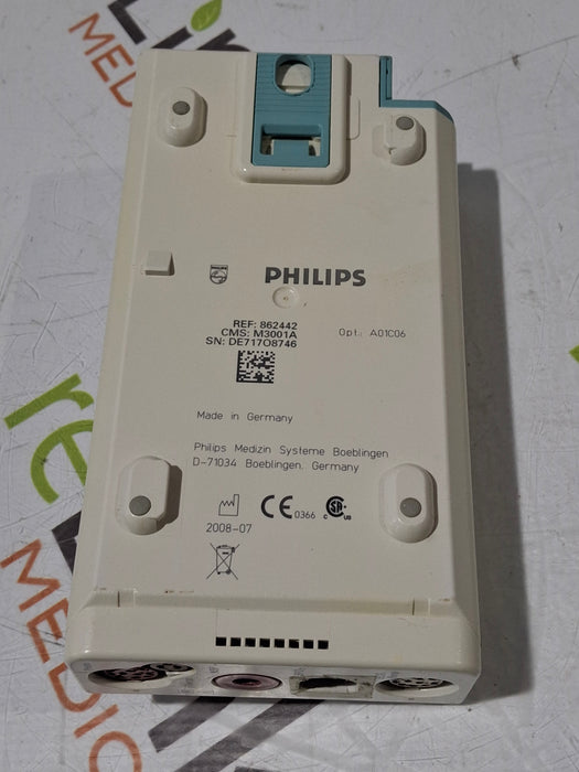 Philips M3001A-A01C06 Fast SpO2, NIBP, ECG, Temp, IBP MMS Module