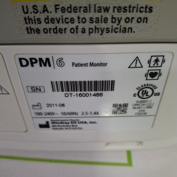 Mindray Mindray DPM6 Patient Monitor Patient Monitors reLink Online