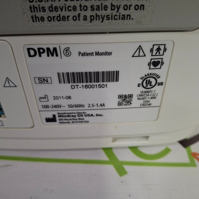 Mindray DPM6 Patient Monitor
