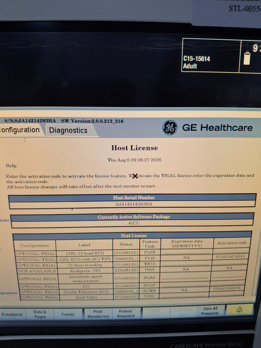 GE Healthcare GE Healthcare Carescape B450 Critical Care Patient Monitor Patient Monitors reLink Online