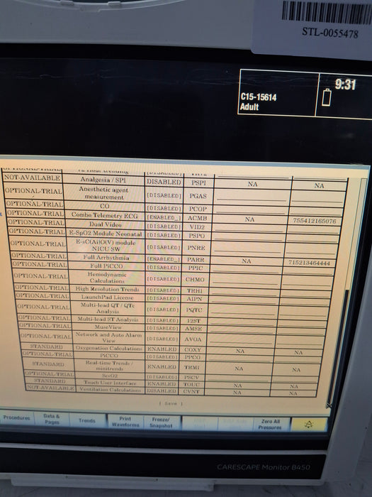 GE Healthcare GE Healthcare Carescape B450 Critical Care Patient Monitor Patient Monitors reLink Online