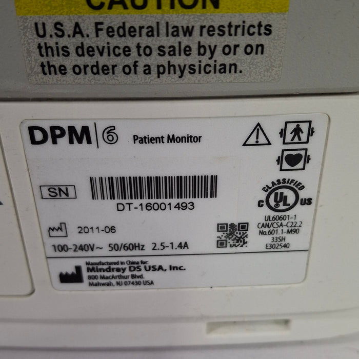 Mindray Mindray DPM6 Patient Monitor Patient Monitors reLink Online