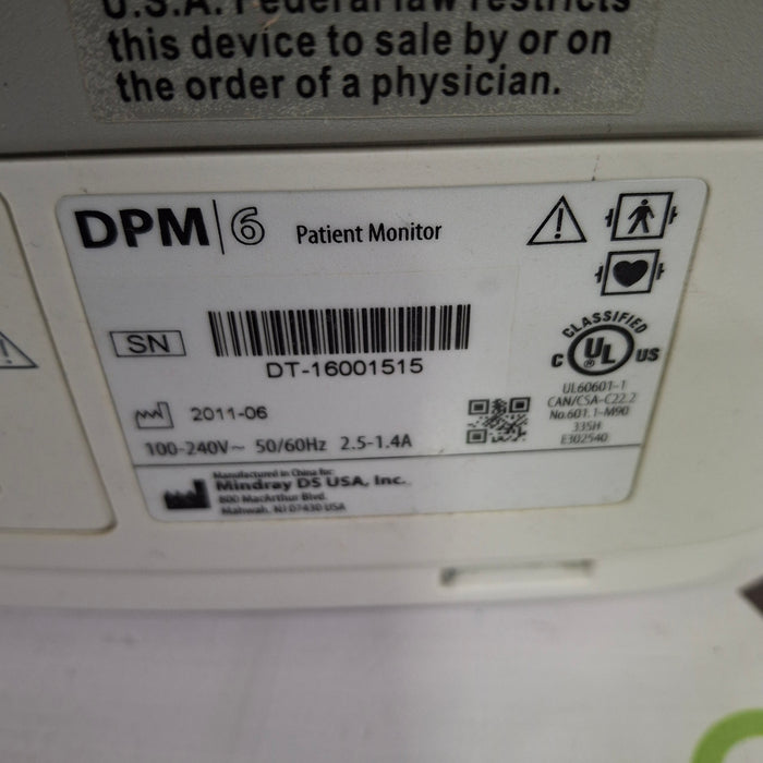 Mindray DPM6 Patient Monitor