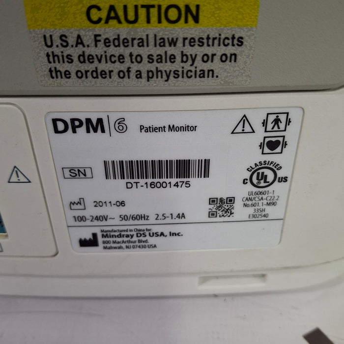 Mindray Mindray DPM6 Patient Monitor Patient Monitors reLink Online