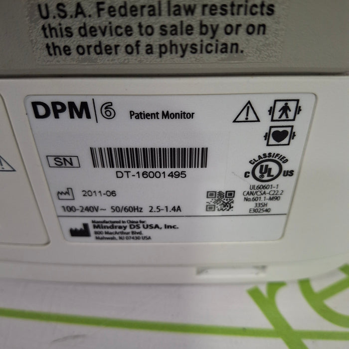 Mindray DPM6 Patient Monitor