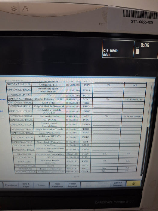 GE Healthcare Carescape B450 Critical Care Patient Monitor