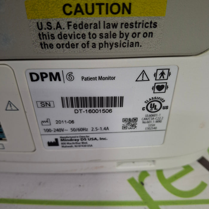 Mindray DPM6 Patient Monitor