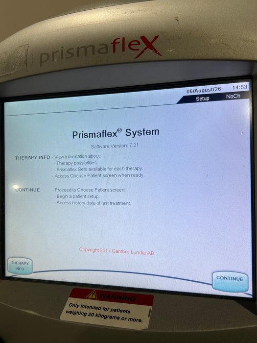 Gambro Gambro Prismaflex Dialysis Machine Dialysis reLink Online