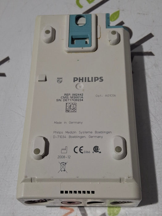 Philips M3001A-A01C06 Fast SpO2, NIBP, ECG, Temp, IBP MMS Module
