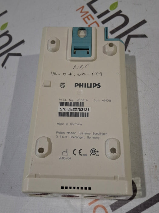 Philips M3001A-A01C06 Fast SpO2, NIBP, ECG, Temp, IBP MMS Module
