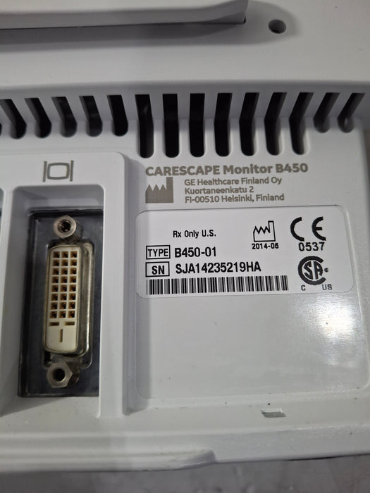 GE Healthcare Carescape B450 Critical Care Patient Monitor