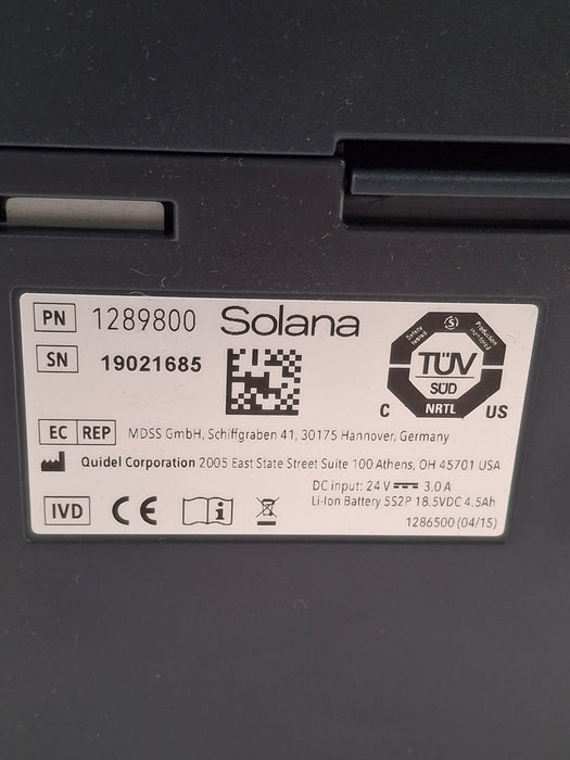 Quidel Solana Molecular Testing Platform