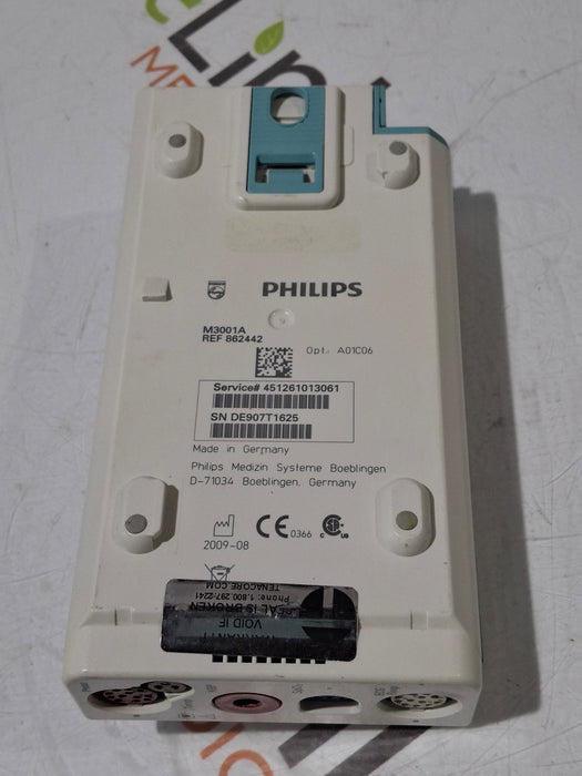 Philips M3001A-A01C06 Fast SpO2, NIBP, ECG, Temp, IBP MMS Module