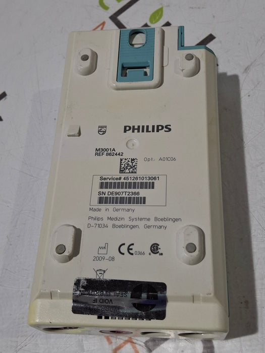 Philips M3001A-A01C06 Fast SpO2, NIBP, ECG, Temp, IBP MMS Module