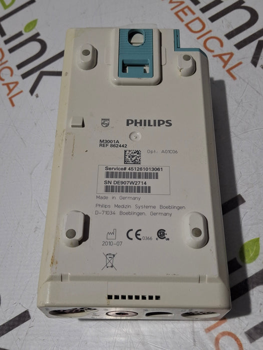 Philips M3001A-A01C06 Fast SpO2, NIBP, ECG, Temp, IBP MMS Module