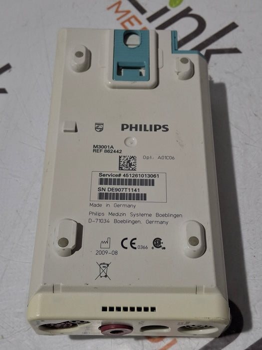 Philips M3001A-A01C06 Fast SpO2, NIBP, ECG, Temp, IBP MMS Module
