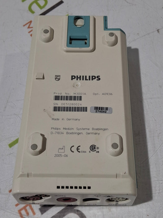 Philips M3001A-A01C06 Fast SpO2, NIBP, ECG, Temp, IBP MMS Module