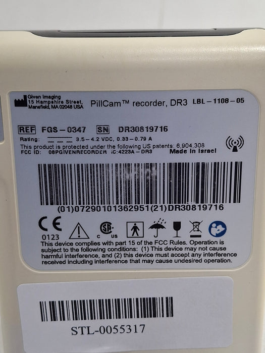 Given Imaging Inc FGS-0347 PillCam Recorder