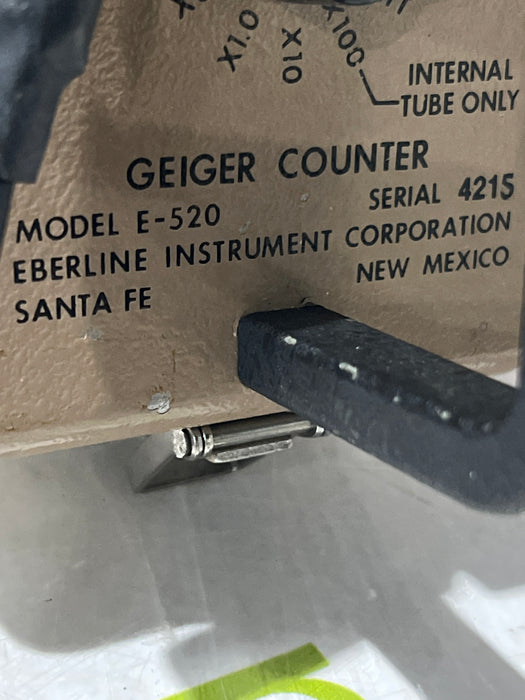 Eberline Services E-520 Geiger Counter Radiation Detector