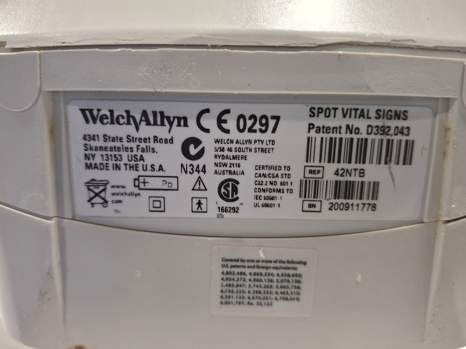 Welch Allyn Spot 420 - NIBP, Temp, Nellcor SpO2 Vital Signs Monitor