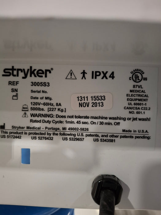 Stryker Secure III 3005 Hospital Bed