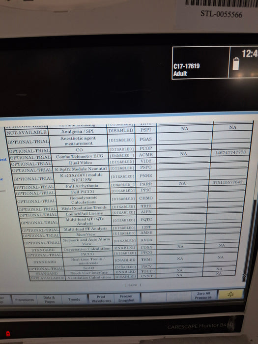 GE Healthcare Carescape B450 Critical Care Patient Monitor