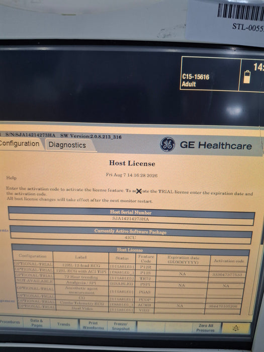GE Healthcare GE Healthcare Carescape B450 Critical Care Patient Monitor Patient Monitors reLink Online