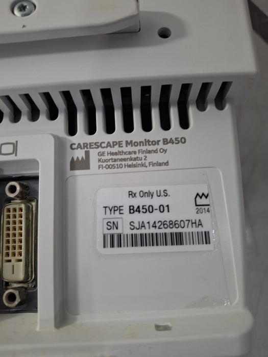 GE Healthcare Carescape B450 Critical Care Patient Monitor