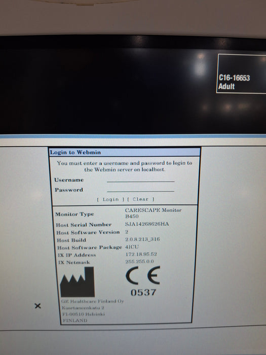 GE Healthcare GE Healthcare Carescape B450 Patient Monitor Patient Monitors reLink Online