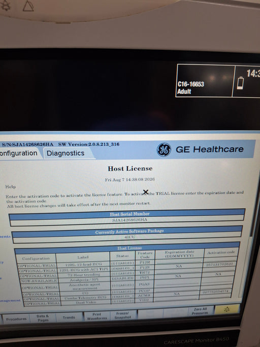 GE Healthcare GE Healthcare Carescape B450 Patient Monitor Patient Monitors reLink Online