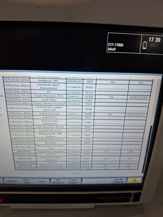 GE Healthcare Carescape B450 Critical Care Patient Monitor