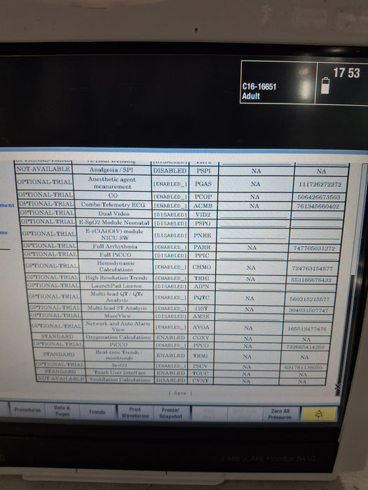 GE Healthcare Carescape B450 Patient Monitor