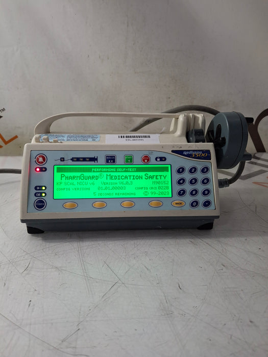 Smiths Medical Medfusion 3500 Version 6 Syringe Infusion Pump