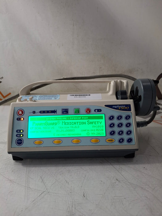 Smiths Medical Medfusion 3500 Version 6 Syringe Infusion Pump
