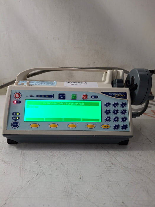Smiths Medical Medfusion 3500 Version 6 Syringe Infusion Pump