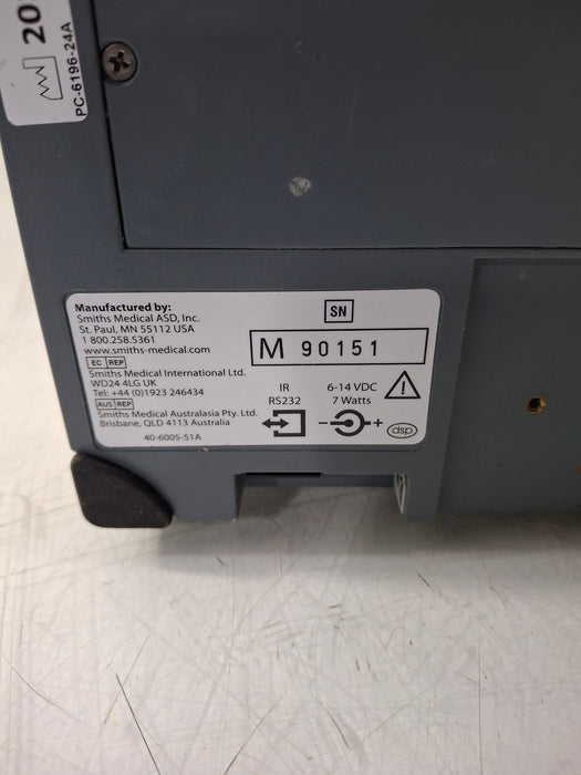 Smiths Medical Medfusion 3500 Version 6 Syringe Infusion Pump