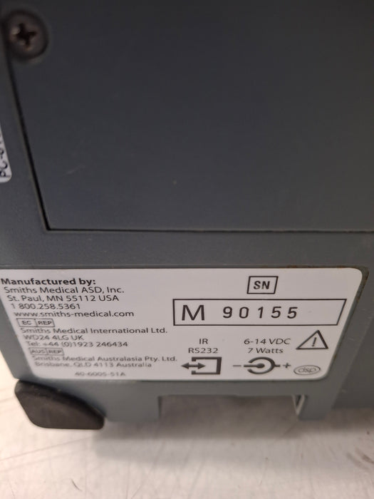 Smiths Medical Medfusion 3500 Version 6 Syringe Infusion Pump
