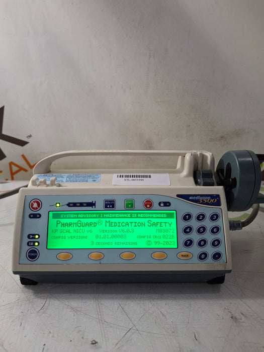 Smiths Medical Medfusion 3500 Version 6 Syringe Infusion Pump
