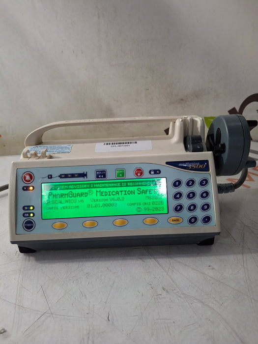 Smiths Medical Medfusion 3500 Version 6 Syringe Infusion Pump