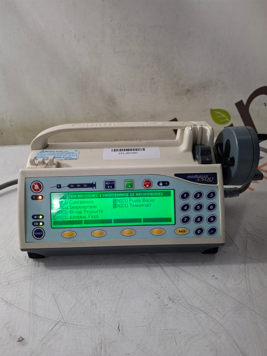 Smiths Medical Medfusion 3500 Version 6 Syringe Infusion Pump