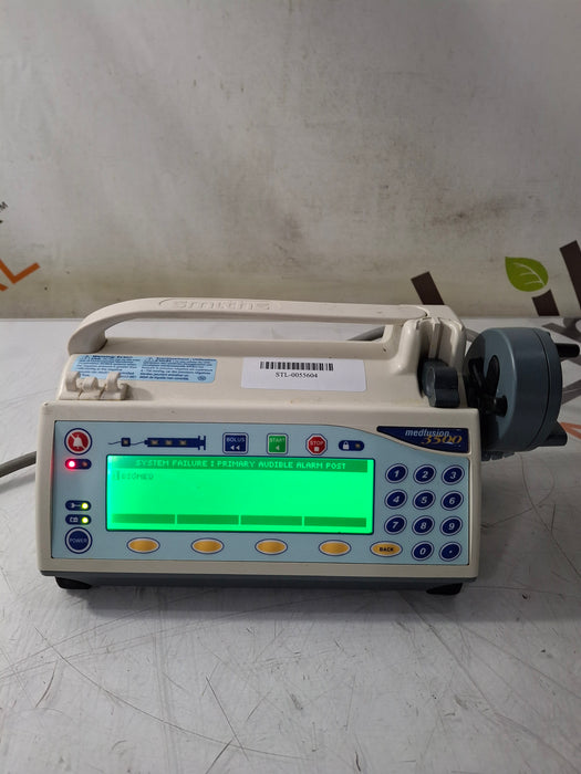 Smiths Medical Medfusion 3500 Version 6 Syringe Infusion Pump