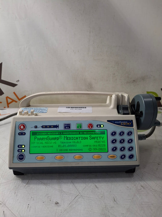 Smiths Medical Medfusion 3500 Version 6 Syringe Infusion Pump