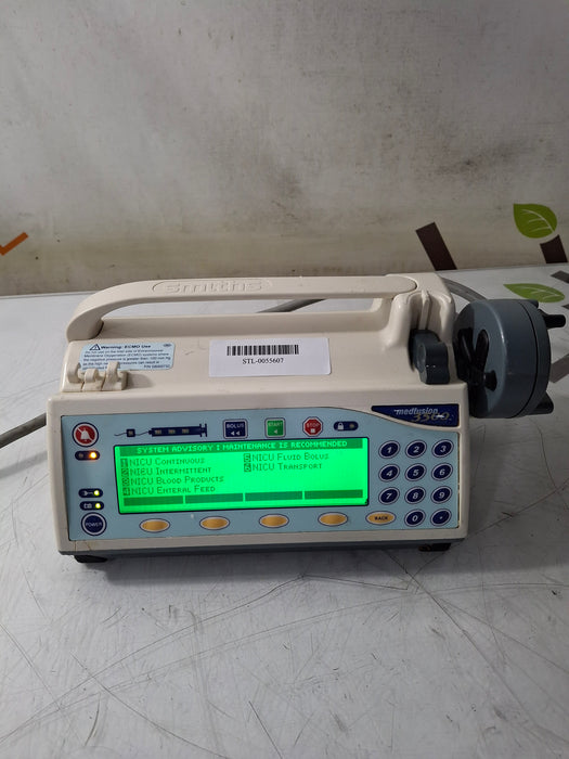 Smiths Medical Medfusion 3500 Version 6 Syringe Infusion Pump