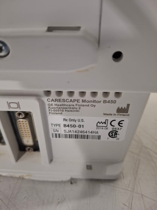 GE Healthcare Carescape B450 Critical Care Patient Monitor