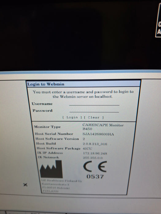 GE Healthcare GE Healthcare Carescape B450 Critical Care Patient Monitor Patient Monitors reLink Online
