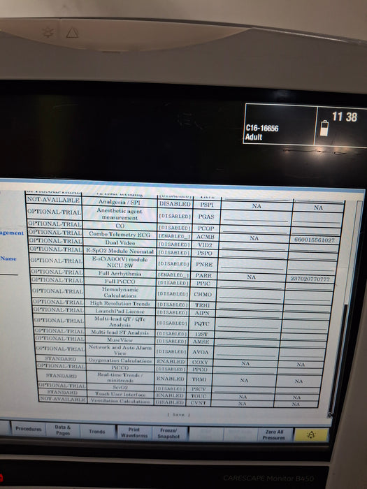 GE Healthcare Carescape B450 Critical Care Patient Monitor