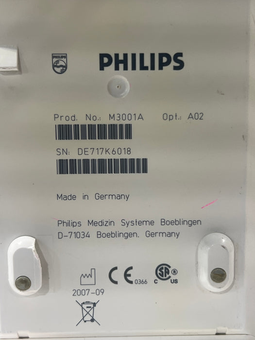 Philips M3001A-A02 OxiMax SpO2, NIBP, ECG MMS Module