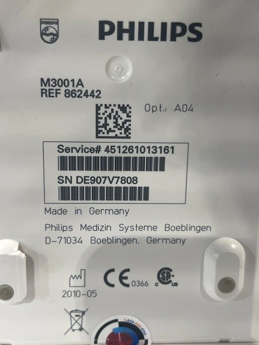 Philips Philips M3001A-A04 OxiMax SpO2, NIBP, ECG MMS Module Patient Monitors reLink Online