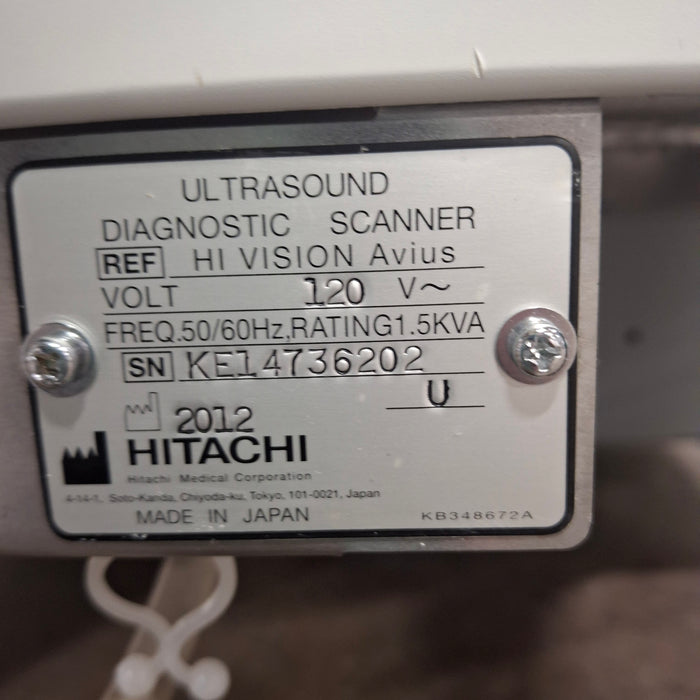 Hitachi Hi Vision Avius Ultrasound
